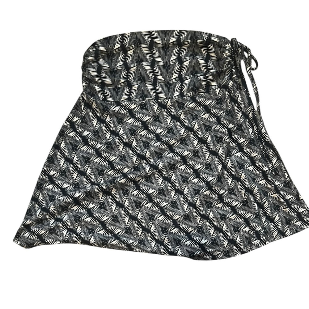 Patagonia Blue and White Leaf Pattern High Waist Mini Skirt EUC M - Picture 6 of 7
